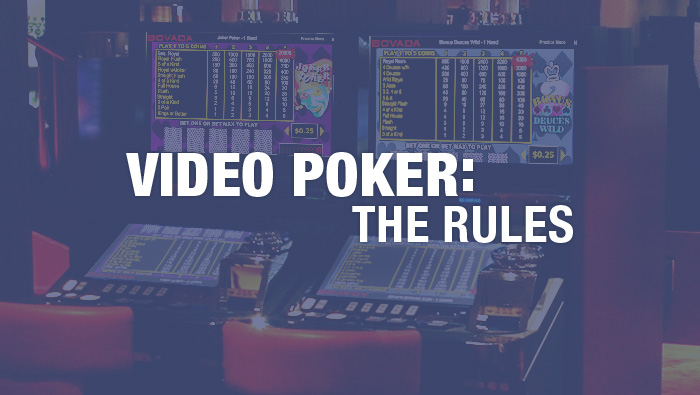 Video Poker Beginner: The Rules - Bovada Casino Blog